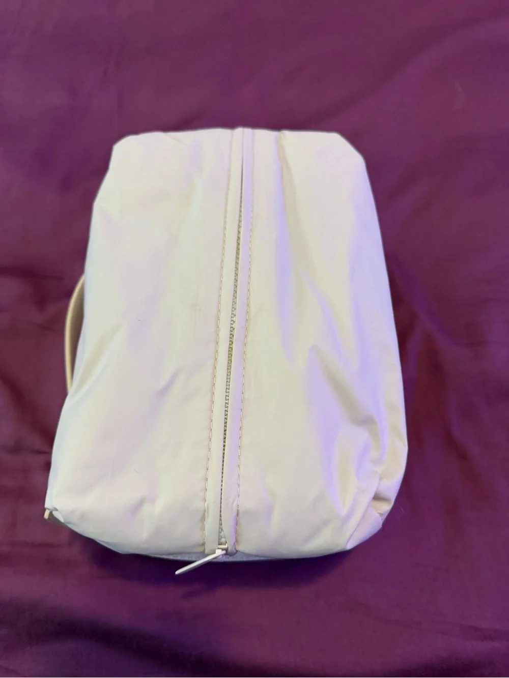 Rare Beauty White Embossed Logo Cosmetic Pouch THE PRICE IS FIRM